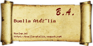 Buella Atália névjegykártya